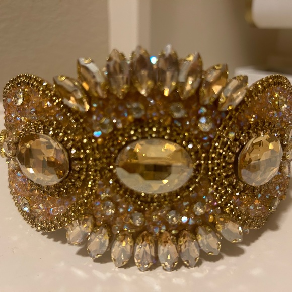 boutique Accessories - Gold Bejeweled Headband